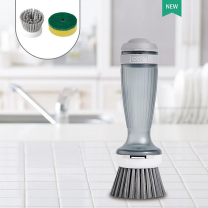 Dish Scrub Brush With Soap Dispenser