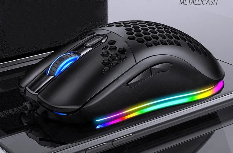 E-Sports Mechanical Wired Gaming Mouse With Rgb Glow