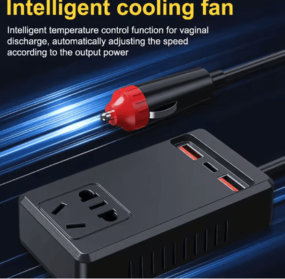 C12 - Intelligent Car Power Inverter with USB Ports