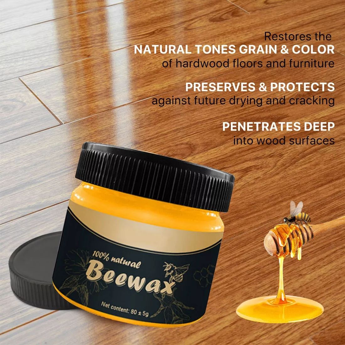 Multipurpose Natural Beeswax Polish