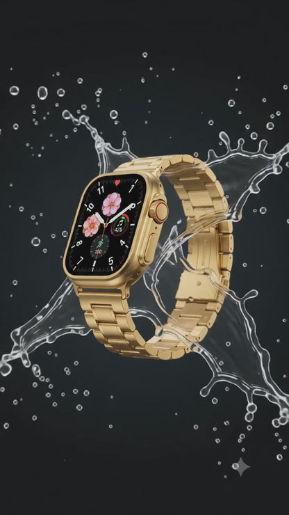 Luxury Gold Smart Watch (Apple Watch Style – Metal Strap Edition)