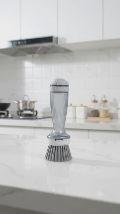 Dish Scrub Brush With Soap Dispenser